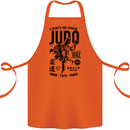 Judo Strength and Courage Martial Arts MMA Cotton Apron 100% Organic Orange