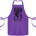 Judo Strength and Courage Martial Arts MMA Cotton Apron 100% Organic Purple