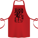 Judo Strength and Courage Martial Arts MMA Cotton Apron 100% Organic Red