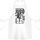 Judo Strength and Courage Martial Arts MMA Cotton Apron 100% Organic White