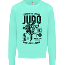 Judo Strength and Courage Martial Arts MMA Kids Sweatshirt Jumper Peppermint