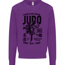 Judo Strength and Courage Martial Arts MMA Kids Sweatshirt Jumper Purple