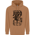 Judo Strength and Courage Martial Arts MMA Mens 80% Cotton Hoodie Caramel Latte