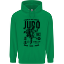 Judo Strength and Courage Martial Arts MMA Mens 80% Cotton Hoodie Irish Green