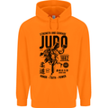 Judo Strength and Courage Martial Arts MMA Mens 80% Cotton Hoodie Orange