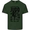 Judo Strength and Courage Martial Arts MMA Mens Cotton T-Shirt Tee Top Forest Green