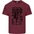 Judo Strength and Courage Martial Arts MMA Mens Cotton T-Shirt Tee Top Maroon