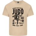 Judo Strength and Courage Martial Arts MMA Mens Cotton T-Shirt Tee Top Sand