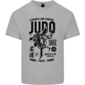 Judo Strength and Courage Martial Arts MMA Mens Cotton T-Shirt Tee Top Sports Grey