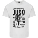 Judo Strength and Courage Martial Arts MMA Mens Cotton T-Shirt Tee Top White