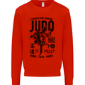 Judo Strength and Courage Martial Arts MMA Mens Sweatshirt Jumper Bright Red