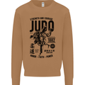 Judo Strength and Courage Martial Arts MMA Mens Sweatshirt Jumper Caramel Latte