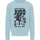 Judo Strength and Courage Martial Arts MMA Mens Sweatshirt Jumper Light Blue