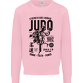 Judo Strength and Courage Martial Arts MMA Mens Sweatshirt Jumper Light Pink