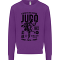 Judo Strength and Courage Martial Arts MMA Mens Sweatshirt Jumper Purple