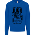 Judo Strength and Courage Martial Arts MMA Mens Sweatshirt Jumper Royal Blue