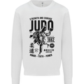Judo Strength and Courage Martial Arts MMA Mens Sweatshirt Jumper White