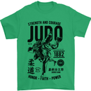 Judo Strength and Courage Martial Arts MMA Mens T-Shirt Cotton Gildan Irish Green