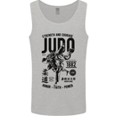 Judo Strength and Courage Martial Arts MMA Mens Vest Tank Top Sports Grey