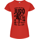 Judo Strength and Courage Martial Arts MMA Womens Petite Cut T-Shirt Red