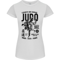 Judo Strength and Courage Martial Arts MMA Womens Petite Cut T-Shirt White