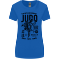 Judo Strength and Courage Martial Arts MMA Womens Wider Cut T-Shirt Royal Blue