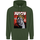 Juicy Rap Music Hip Hop Rapper Childrens Kids Hoodie Forest Green