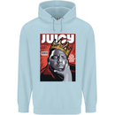 Juicy Rap Music Hip Hop Rapper Childrens Kids Hoodie Light Blue