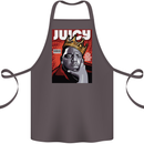 Juicy Rap Music Hip Hop Rapper Cotton Apron 100% Organic Dark Grey