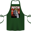 Juicy Rap Music Hip Hop Rapper Cotton Apron 100% Organic Forest Green