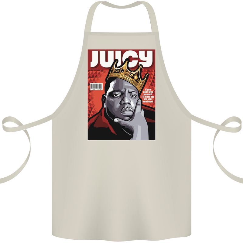 Juicy Rap Music Hip Hop Rapper Cotton Apron 100% Organic Natural