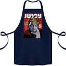 Juicy Rap Music Hip Hop Rapper Cotton Apron 100% Organic Navy Blue