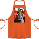 Juicy Rap Music Hip Hop Rapper Cotton Apron 100% Organic Orange