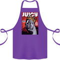 Juicy Rap Music Hip Hop Rapper Cotton Apron 100% Organic Purple