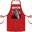 Juicy Rap Music Hip Hop Rapper Cotton Apron 100% Organic Red