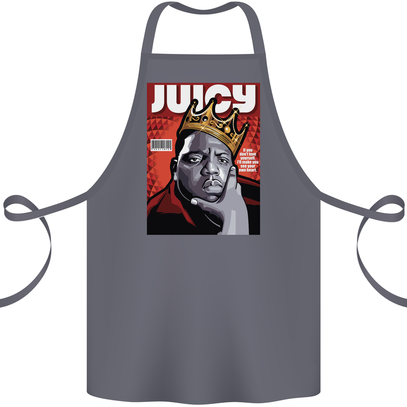 Juicy Rap Music Hip Hop Rapper Cotton Apron 100% Organic Steel