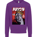 Juicy Rap Music Hip Hop Rapper Kids Sweatshirt Jumper Purple