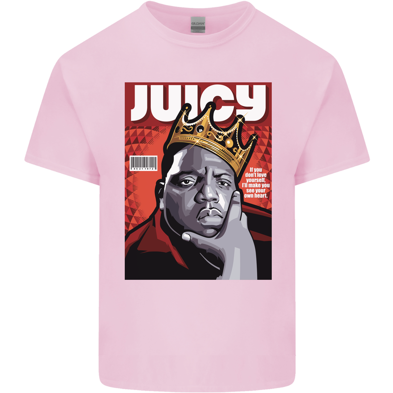 Juicy Rap Music Hip Hop Rapper Kids T-Shirt Childrens Light Pink