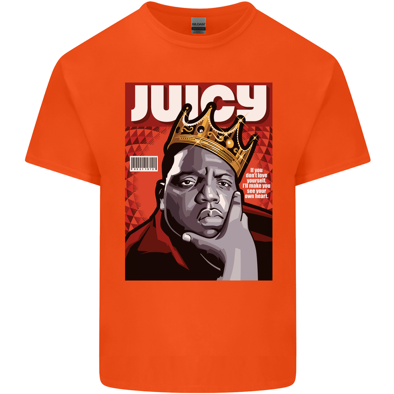 Juicy Rap Music Hip Hop Rapper Kids T-Shirt Childrens Orange