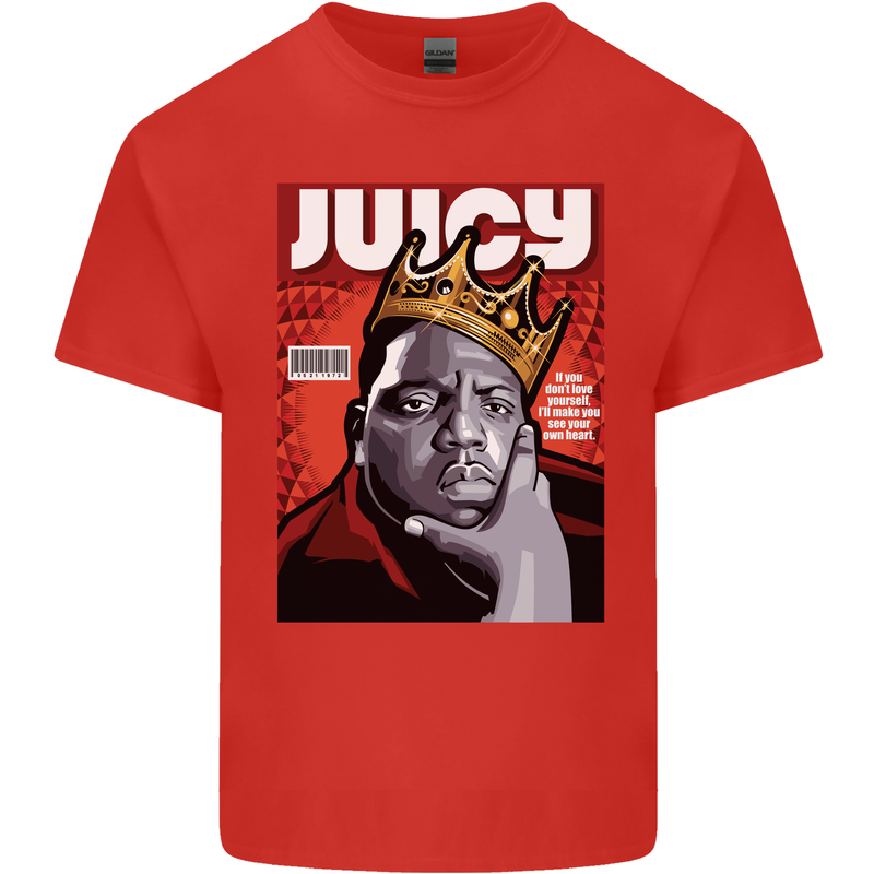 Juicy Rap Music Hip Hop Rapper Kids T-Shirt Childrens Red