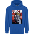 Juicy Rap Music Hip Hop Rapper Mens 80% Cotton Hoodie Royal Blue