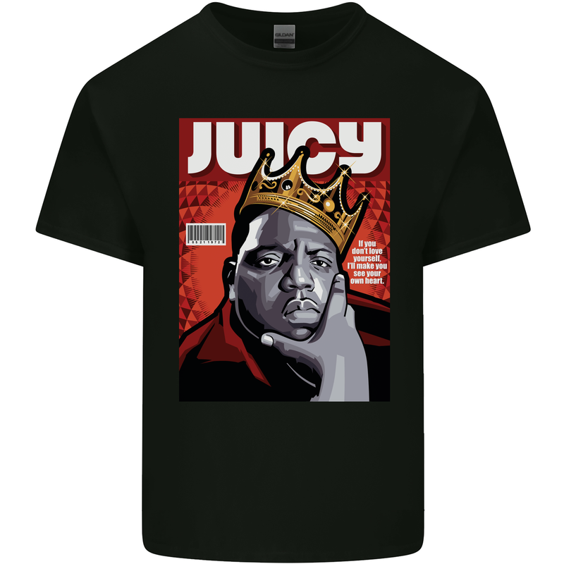 Juicy Rap Music Hip Hop Rapper Mens Cotton T-Shirt Tee Top Black