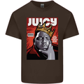 Juicy Rap Music Hip Hop Rapper Mens Cotton T-Shirt Tee Top Dark Chocolate