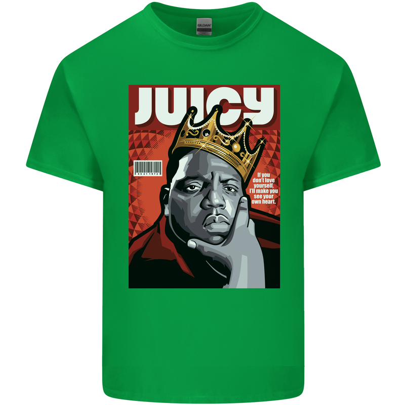 Juicy Rap Music Hip Hop Rapper Mens Cotton T-Shirt Tee Top Irish Green