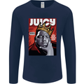 Juicy Rap Music Hip Hop Rapper Mens Long Sleeve T-Shirt Navy Blue