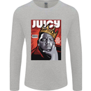 Juicy Rap Music Hip Hop Rapper Mens Long Sleeve T-Shirt Sports Grey