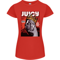 Juicy Rap Music Hip Hop Rapper Womens Petite Cut T-Shirt Red