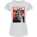 Juicy Rap Music Hip Hop Rapper Womens Petite Cut T-Shirt White