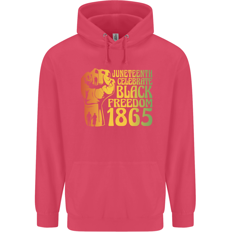 Juneteenth Black Lives Matter Freedom Childrens Kids Hoodie Heliconia