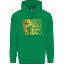 Juneteenth Black Lives Matter Freedom Childrens Kids Hoodie Irish Green